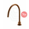 Meir Lustre Bronze Round Gooseneck High-Rise Swivel Hob Spout Basin/Bath Outlet Water Spouts