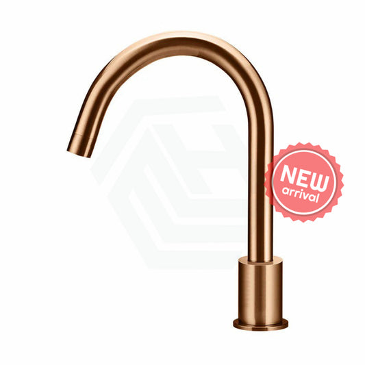 Meir Lustre Bronze Round Gooseneck 360 Degree Swivel Hob Mounted Spout Water Spouts