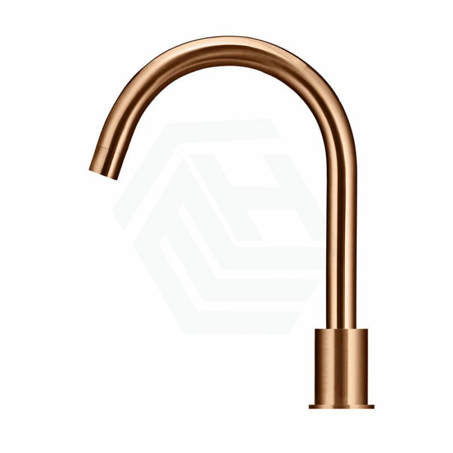 Meir Lustre Bronze Round Gooseneck 360 Degree Swivel Hob Mounted Spout Water Spouts