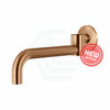 Meir Solid Brass Round Curved Swivel Wall Spout Pvd Lustre Bronze Spouts