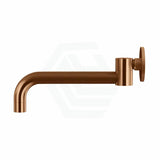 Meir Solid Brass Round Curved Swivel Wall Spout Pvd Lustre Bronze Spouts