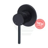 Meir Matt Black Round Plate Wall Mixer Mixers