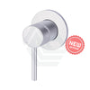 Meir Polished Chrome Round Plate Wall Mixer