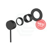 Meir Matt Black Round Plate Shower/Bath Mixer Trim Kit Only Wall Dress