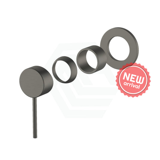 M#3(Gunmetal Grey) Meir Shadow Gunmetal Round Plate Shower/Bath Mixer Trim Kit Only Wall Dress