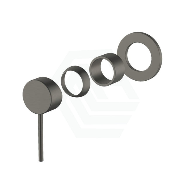 M#3(Gunmetal Grey) Meir Shadow Gunmetal Round Plate Shower/Bath Mixer Trim Kit Only Wall Dress