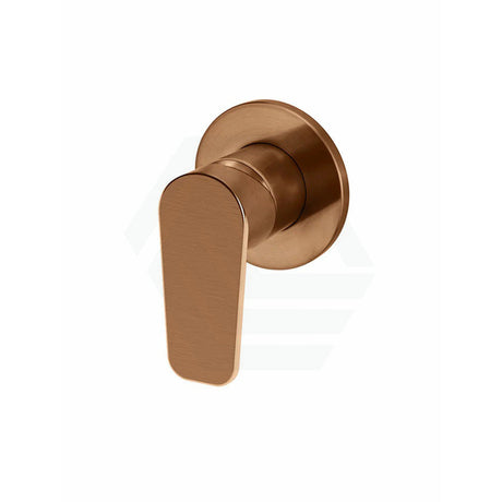 Meir Pvd Lustre Bronze Round Plate Paddle Handle Shower/Bath Mixer Trim Kit Only Wall Dress