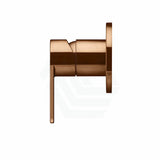 Meir Pvd Lustre Bronze Round Plate Paddle Handle Shower/Bath Mixer Trim Kit Only Wall Dress