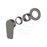 M#3(Gunmetal Grey) Meir Shadow Gunmetal Round Wall Mixer Paddle Handle Trim Kit Only Dress