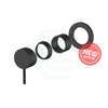 Meir Matt Black Round Wall Mixer Short Pin-Lever Trim Kit Only Dress