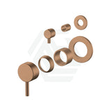 Meir Pvd Lustre Bronze Round Diverter Mixer Pin Lever Handle Trim Kit Only Wall Dress