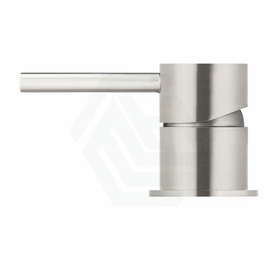 N#3(Nickel) Meir Round Gooseneck 360 Degree Swivel Hob Mounted Tap Set Brushed Nickel Mixers