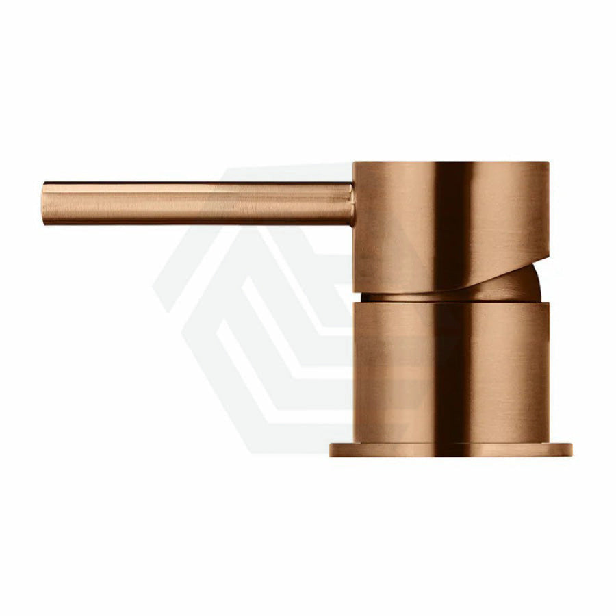 Meir Round Hob Mounted Mixer Solid Brass Lustre Bronze Mixers