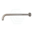 N#1(Nickel) 400Mm Round Horizontal Shower Arm Brushed Nickel Wall Mounted Arms