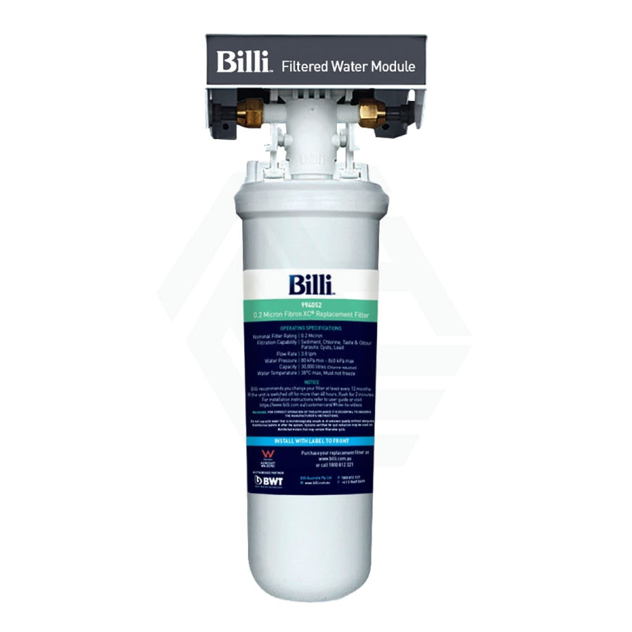 Billi Instant Filtered Water On Tap B1000 With Round Slimline Dispenser - Brushed Filter Taps