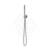 N#1(Nickel) Brushed Nickel Single Function Tube Hand Shower On Wall Outlet Bracket Rail With