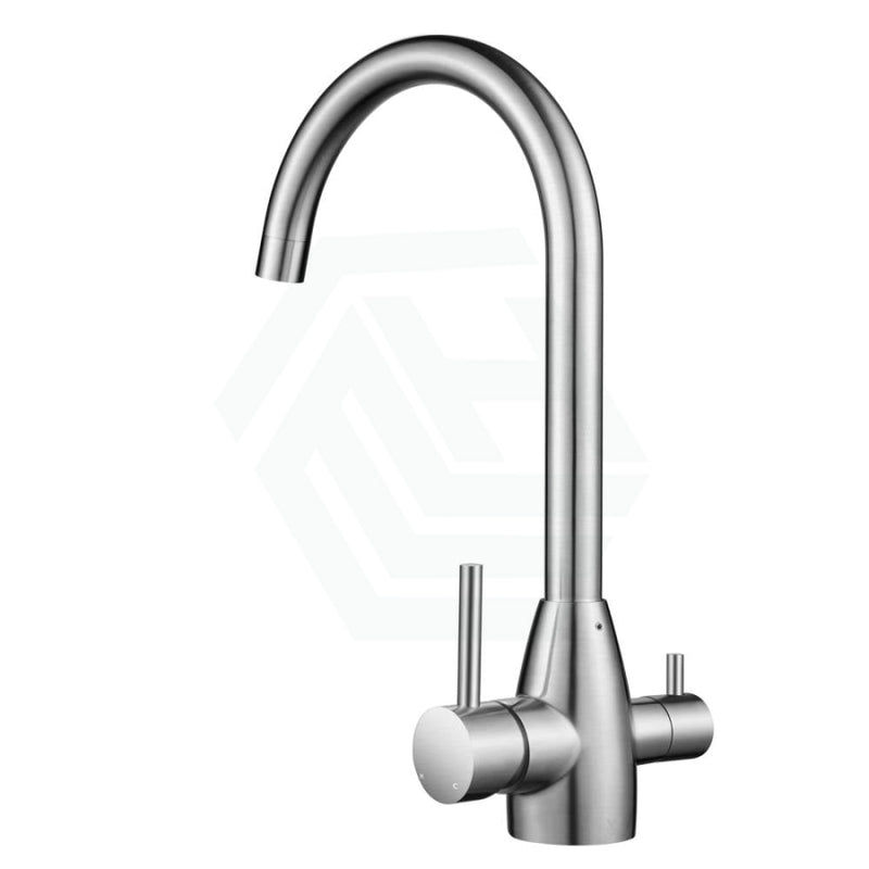 Brushed Nickel Stainless Steel 3 Way Filter Tap With 360 Swivel And Purifier For Kitchen Products