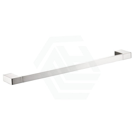 Ceram 600/800Mm Brushed Nickel Single Towel Rail Brass & Zinc Alloy Rails