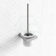 N#1(Nickel) Cora Round Square Toilet Brush With Holder Brushed Nickel Brushes & Holders