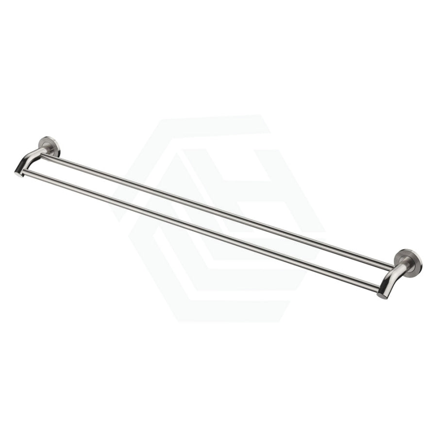 Fienza Axle 900mm Double Towel Rail, Brushed Nickel