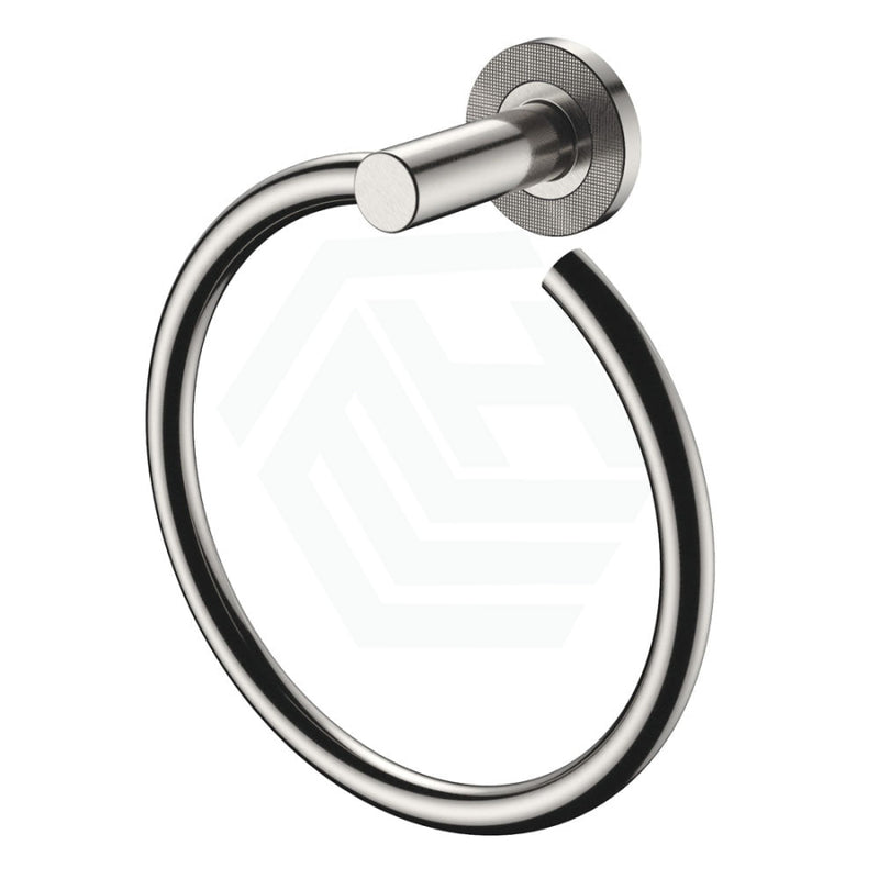 Fienza Axle Hand Towel Ring, Brushed Nickel