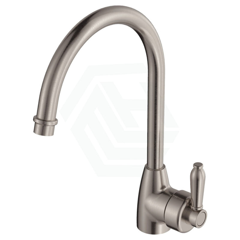 Eleanor Gooseneck Brushed Nickel Sink Mixer