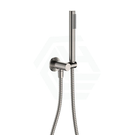 N#1(Nickel) Fienza Isabella Brushed Nickel Hand Shower With Round Plate Handheld Sets