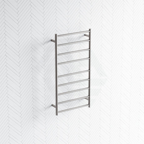 N#1(Nickel) Fienza Isabella Brushed Nickel Heated Towel Rail 7/8/9 Bars Rails