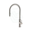 N#1(Nickel) Fienza Kaya Brushed Nickel Brass 360 Swivel Pull Out Kitchen Sink Mixer Tap Mixers