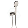 N#1(Nickel) Fienza Kaya Brushed Nickel Hand Shower With Rectangle Plate Handheld Sets