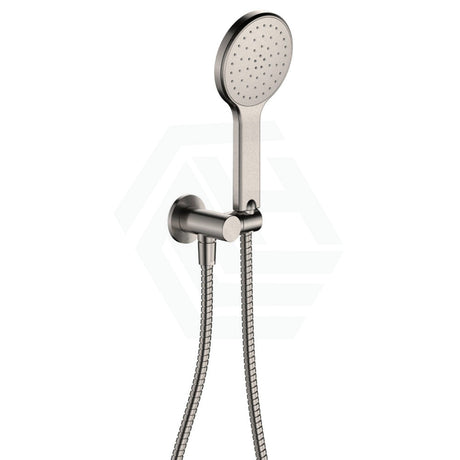 N#1(Nickel) Fienza Kaya Brushed Nickel Hand Shower With Round Plate Handheld Sets