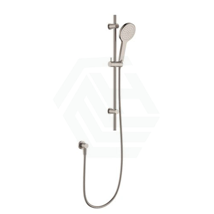 N#1(Nickel) Fienza Kaya Brushed Nickel Shower Rail With Handheld