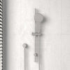 N#1(Nickel) Fienza Kaya Brushed Nickel Shower Rail With Handheld