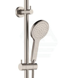 N#1(Nickel) Fienza Kaya Brushed Nickel Twin Shower Top Water Inlet Showers