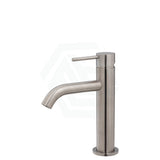 Kaya Brushed Nickel Basin Mixer Curved Outlet