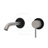 N#1(Nickel) Fienza Kaya Wall Basin Bath Mixer Set 160Mm Multi-Colour Matt Black Bath/Basin Tap Sets