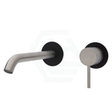 N#1(Nickel) Fienza Kaya Wall Basin Bath Mixer Set 200Mm Multi-Colour Matt Black Bath/Basin Tap Sets