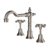 N#1(Nickel) Fienza Lillian Basin Set Brushed Nickel Bath/Basin Tap Sets