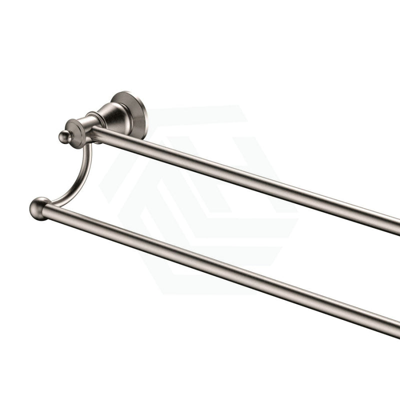 Fienza Lillian Double Towel Rail Brushed Nickel Rails