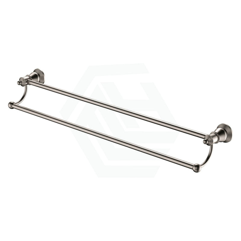 Fienza Lillian Double Towel Rail, Brushed Nickel