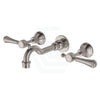 N#1(Nickel) Fienza Lillian Lever Basin/Bath Wall Set Brushed Nickel Bath/Basin Tap Sets