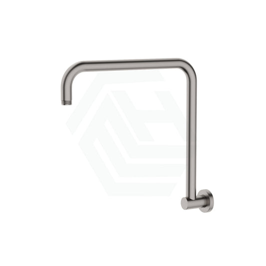 N#1(Nickel) Fienza Round Brushed Nickel Fixed Gooseneck Shower Arm Arms