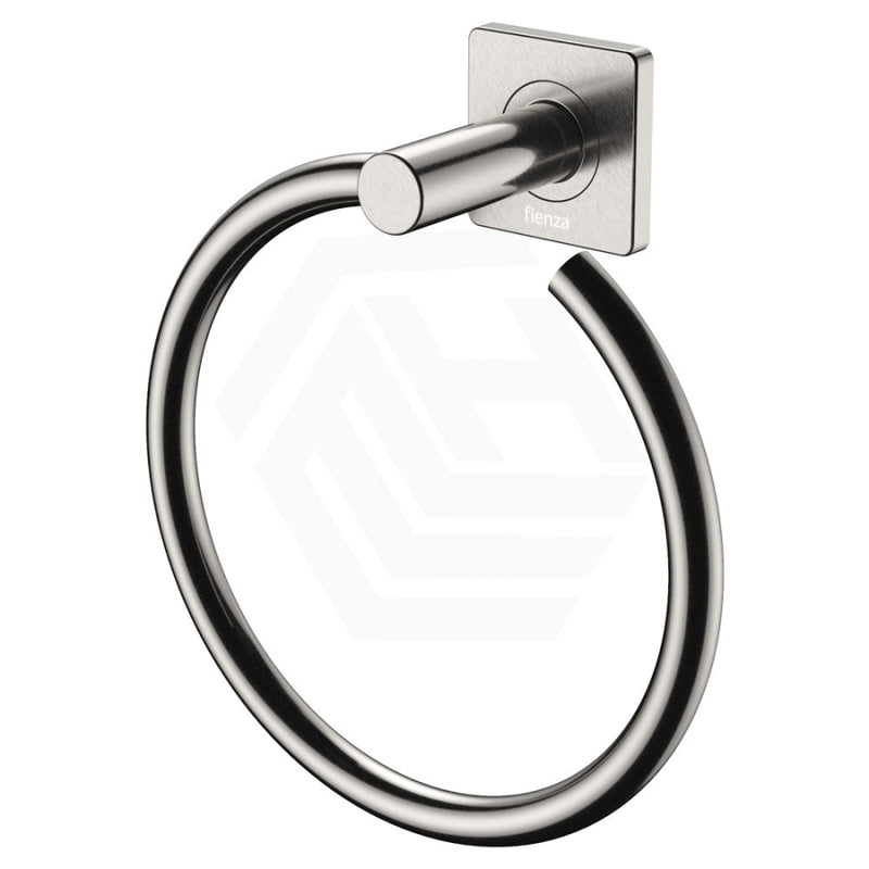 Fienza Sansa Hand Towel Ring, Brushed Nickel