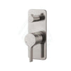 N#1(Nickel) Fienza Sansa Wall Diverter Mixer Brushed Nickel Soft Square Plate Mixers With