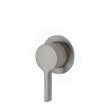 Fienza Sansa Wall Mixer, Brushed Nickel, Small Round Plate