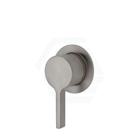 Fienza Sansa Wall Mixer, Brushed Nickel, Small Round Plate