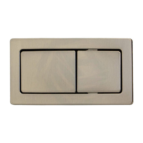 N#1(Nickel) Fienza Square Brushed Nickel Toilet Flush Button Plate For Back To Wall Suite Toilets