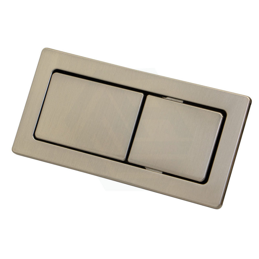 N#1(Nickel) Fienza Square Brushed Nickel Toilet Flush Button Plate for Back To Wall Toilet Suite