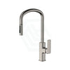 N#1(Nickel) Fienza Tono Brushed Nickel Brass 360 Swivel Pull Out Kitchen Sink Mixer Tap Mixers