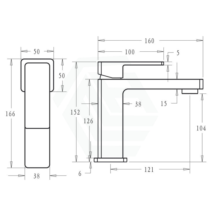 N#2(Nickel) Ikon Ceram Solid Brass Brushed Nickel Basin Mixer Tap For Vanity And Sink Short Mixers